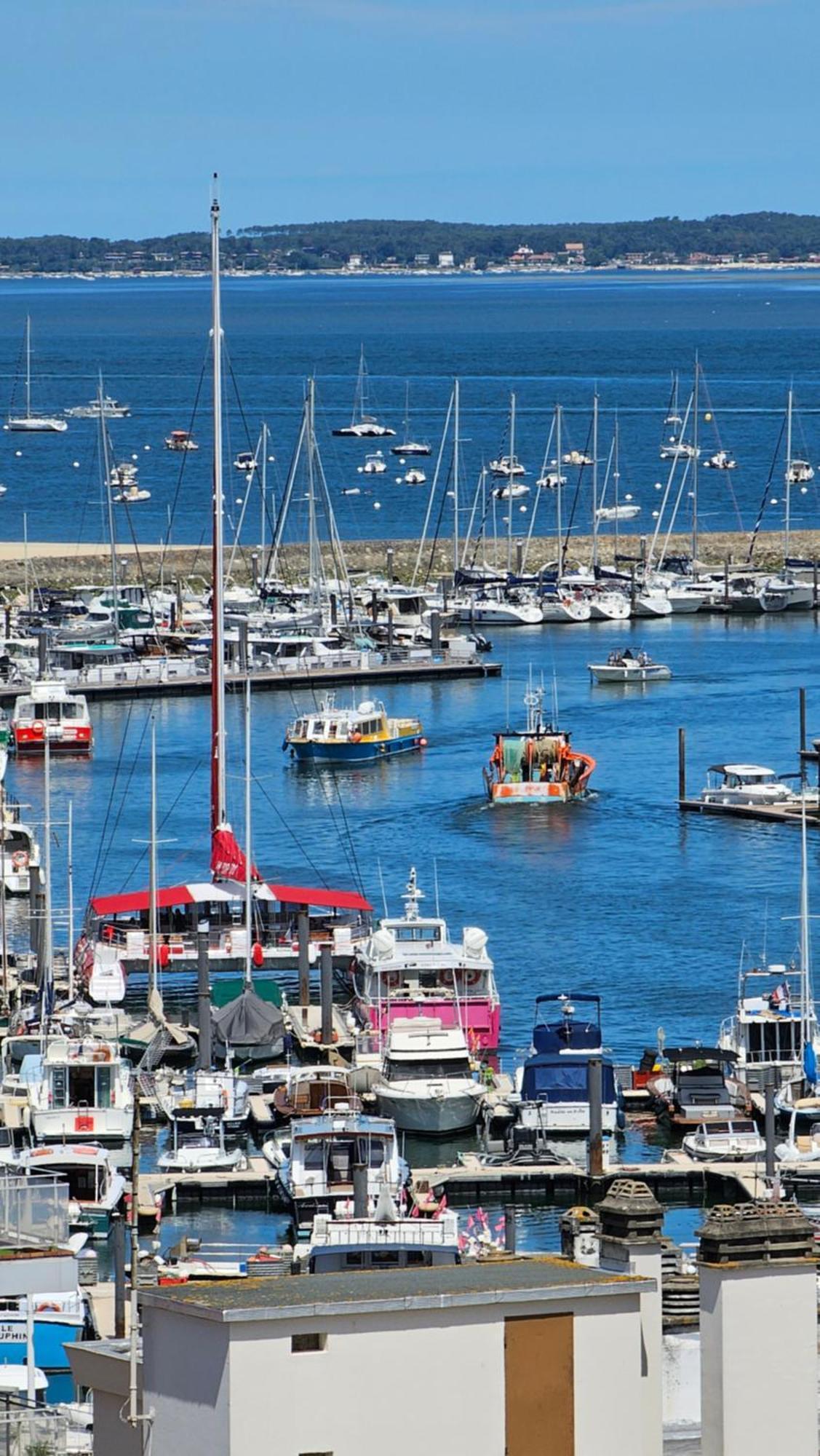 Appartamento Vue Panoramique Sur Bassin,Piscine Et Terrasse Arcachon Esterno foto